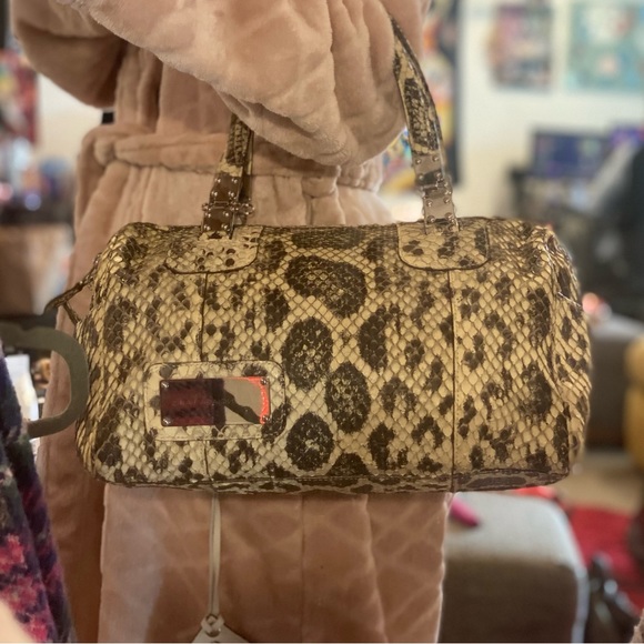 Balenciaga Paris designer GENTLY USED python snakeskin handlebag OS - Picture 4 of 17